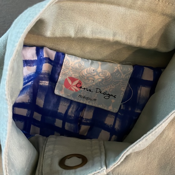 CARVE DESIGNS green military snap button jacket M - Picture 3 of 9